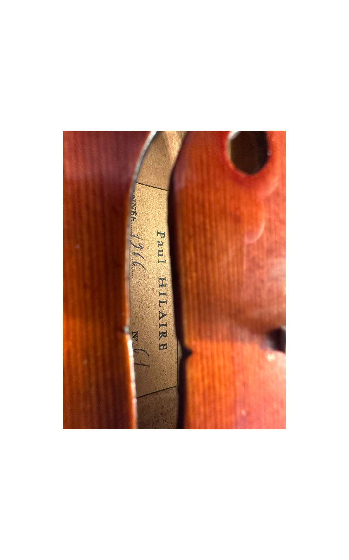 French 7/8 master violin by Paul Hilaire, 1966