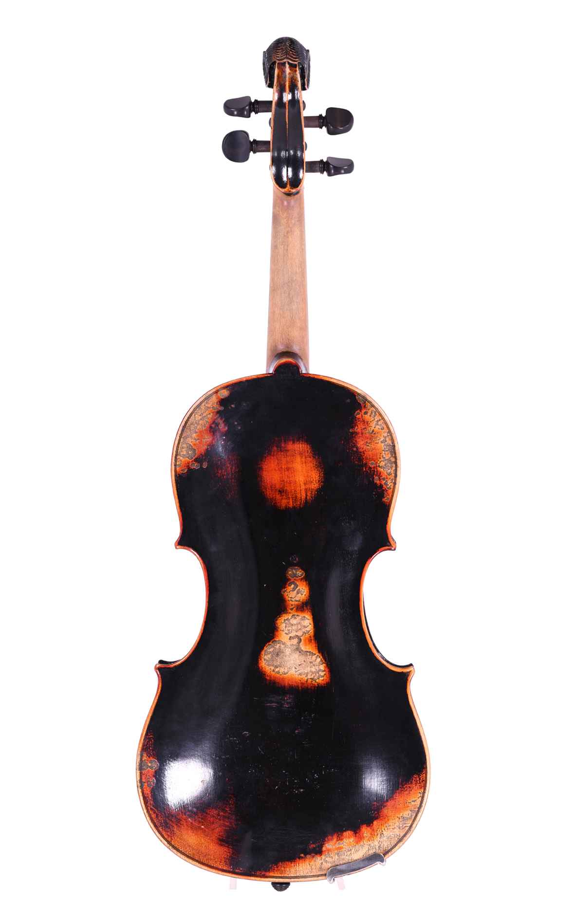 Antique Czech lion’s head violin - tradition and fiddle